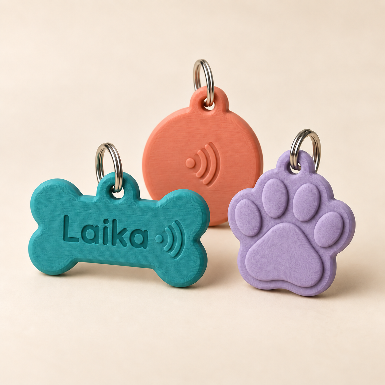Placa inteligente para mascota NFC + QR